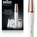 Braun Face Epilator Facespa Pro 911, Facial Hair Removal for Women, Hair Removal Device, 3-in-1 Epilating, Cleansing Brush and Skin Toning with 3 Extras