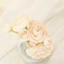 Floroom Ranunculus Artificial Flowers 18 Pcs Champagne Faux Silk Mini Ranunculus Bulk Fake Wedding Filler Flowers for DIY Cream Bouquets, Centerpieces, Bridal Shower Decorations & Arrangements, Cream