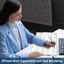 2026 Planner, Weekly and Monthly Planner for Women, January 2026 - December 2026, Hardcover 2026 Calendar Planner Book with Tabs, Inner Pocket, Spiral Bound, Perfect for Office Home School Supplies - A5 (6.3" x 8.5"), Blue Flower