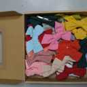 40 Pieces Girls Hair Bows Linen Fabric Bows Alligator Clips Hair Accessories for Little Girls Toddlers Kids and Teens