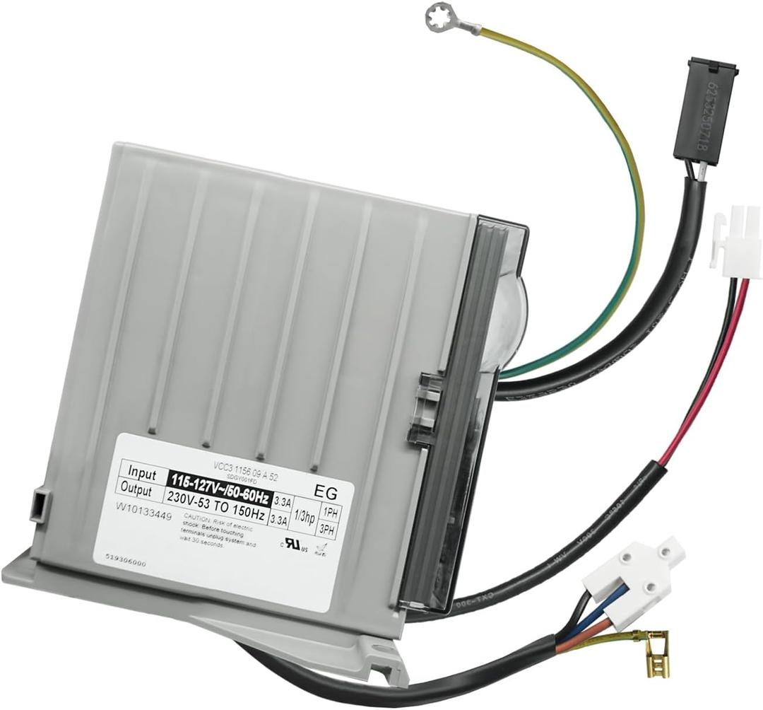 W10133449 Refrigerator Inverter Control Board | Replacement Part for Whirlpool Kenmore KitchenAid Jenn Air Replaces W10629033 2209324 2221559 2223385 2224047 2304098 519306000 VCC3 1156 09 A 52