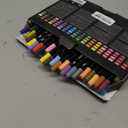 72 Colors Acrylic Paint Markers, Dual Tip with Fine Tip and Brush Tip Pens for Stone, Wood, Canvas, Glass, Ceramic, Metal, Rock, Fabric, DIY Art Projects