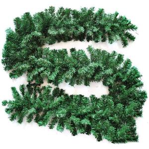 Crownland 9 Ft Christmas Garland for Christmas Decorations Non-Lit Green Holiday Decor for Outdoor or Indoor Use - Premium Quality Home Garden Artificial Greenery, or Wedding Party (1 Pack)