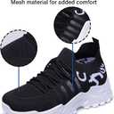 Women's Leopard Print Sneakers Casual Tennis Shoes Fashion Walking Sneakers Comfortable Sports Running Shoes (11, Black)
