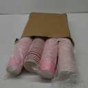 150 Pack 3oz Pink Paper Cups,Mouthwash Cups, Disposable Bathroom Cups,Small Paper Cups 3oz Ideal for Bathroom,Supermarket,Birthday Party,Picnic and BBQ