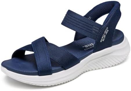 Skechers womens Ultra Flex 3.0 Sandal Never Better, Navy Size 8.5