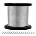 316 Stainless Steel Cable, 400FT 1/32IN Wire Rope 7 * 7 Strand with 100Pcs Aluminum Sleeves Crimp, Thin Metal Wire Rope Cable for Hanging, Clotheslines, Trellis Wires, Garden Wires