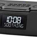 Sangean RCR-30 FM-RBDS/AM/Bluetooth/Aux-in Digital Tuning Clock Radio with USB Phone Charging and Sound Soother, Gray