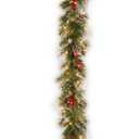 9 ft. Wintry Berry Garland with Clear Lights