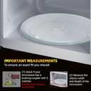 12" Microwave Replacement Turntables, Microwave Glass Plate Compatible with Replacement Part of W11367904/ W10337247/ AP6892124/ W11335034/ WPW10337247 etc Dishwasher Safe