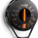 Fullicon Weekly Pill Dispenser Organizer with 14 Large Compartments and Child-Proof Lock, Spindo Medicine Dispenser-Dispense Vitamin/Tablet/Supplement for Elderly/Amnesia/Dementia (Light Black)