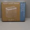 Sweetcrispy Foldable Laundry HamperLarge Capacity Clothes Basket with Lid, 23.8 Gallon (90L) Bin for Bedroom, Bathroom, and Wash RoomDouble Insert Storage Organizer, Goose Yellow