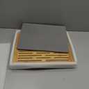 Golener Stone Drying Mat for Kitchen Counter, Dish Drying Pad with Bamboo Rack, Super Absorbent Diatomaceous Earth and Drying Rack, Multi-purpose Quick Drying Mat Rack for Kitchen, 16x12, Dark Grey