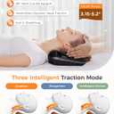 HygiVital Multi-Functional Cervical Traction Device, Dynamic Neck Massager with Pulsed Electrotherapy & Heat Therapy, 3 Modes&12 Intensities, Neck Stretcher to Relieve Neck Stiffness, Home &Office Use