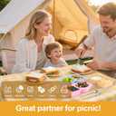 KITHELP Reusable Snack Containers with Lids, 2 Compartment Silicone Snack Prep Containers with Spoons and Forks, Double Compartment Condiment Box Salad Sauc for Portion Control, Travel4 pack