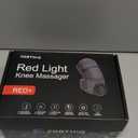 FORTHiQ RED+ Knee Massager with Heat and Red Light Therapy for Pain Relief, Knee Brace with 2 Wavelengths, 3 Massage & 4 Pulsing Modes, 5 Heat Levels, 52 Lights, Cordless FSA-HSA Eligible (1-Pack)