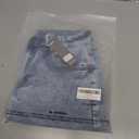 KDF Women's Denim Skirt with Shorts Trendy Denim Skort Jean Skirt with Raw Hem & Pocket (Blue)
