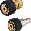 M MINGLE Pressure Washer Hose Adapter Set, M22 to 3/8 Quick Connect for Power Washer Hose, 5000 PSI