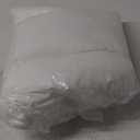 APSMILE Organic 16x16 Feather Down Throw Pillow Inserts Set of 2, 100% Cotton Fabric, Soft Fluffy Square Decorative Pillow Form Core for Sofa, Bed, Couch, Cushion Sham Stuffer (Ivory White)