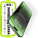 Esanik for iPhone 14 Pro Matte Glass Screen Protector [Auto-alignment] Anti-Glare & Anti-Fingerprint,Anti-Reflection,Bubble Free, Smooth as Silk, 2 Pack 9H Glass Screen Cover