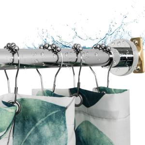 Artiwell Heavy Duty Shower Rod, Adjustable Shower Curtain Rod, Expandable 47-84 Inch, Permanent Mount Shower Rod, Never Rust Stainless Steel For Window Curtain and Closet, Chrome Plated