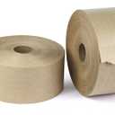 BOMEI PACK Water Activated Kraft Paper Reinforced Gummed Tape, 2 Pack 3 inch x 380 ft, for Heavy Duty Secure Packing Shipping