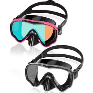 EverSport Swim Goggles Adult with Nose Cover, Anti-fog Clear Diving Mask Wide View No Blurring for Men Women Youth