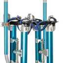 Drywall Stilts Adjustable Height Stilts for Adults  Lightweight Aluminum Paint Stilts with Protective Pads, Durable Nonslip Work Stilts for Sheetrock or Painting by Pentagon Tools. (18" - 30", Blue)