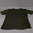 Men's Baby Carrier Soothe V Neck Short Sleeve Kangaroo T Shirt (Medium, Dark Green)