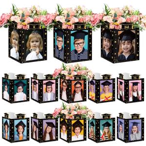 Novabright 13 Pcs 2026 Graduation Photo Box Centerpieces for Table, Class of 2026 Table Decor Picture Frame Holders, 6x4 Inch Grad Party Favors Photo Props Frame for Congrats Grad Decorations Gift