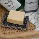 Zig Zag Terrazzo Stone Soap Dish for Bathroom Sink - Concrete Soap Saver for Bar Soap Holder for Shower - Sponge Holder - Self Draining Soap Dish Holder - Kitchen Soap Tray (Black)