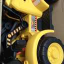Kid Trax 6V Frontloader Ride-On Toy for Kids, Ages 18-36 Months, Max Weight 44 lbs, Easy Push Button Drive System and Pull Front Bucket Lever, Includes Toy Hard Hat