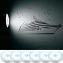 6 Pcs Cruise Ship Approved Magnetic Nightlight Motion Sensor Night Light Rechargeable LED Night Lights Auto on or Off Motion Activation Nightlight for Cruise Ship Home Hallway Bathroom