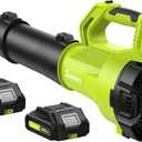 SUNCHERS Leaf Blower Cordless with 2 Batteries and Charger, Electric Battery Powered Cordless Leaf Blower, Portable Lightweight Handhold Blowers for Blowing Leaves, Patio Cleaning, Lawn Care and Dust