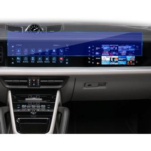 Blue Light Blocking for 2026 Porsche Cayenne Integrated Screen Protector for 2024 2025 Cayenne E-Hybrid AIO navigation 12.3"+10.9" Touchscreen Screen Tempered Glass Anti Scratch/Fingerprint