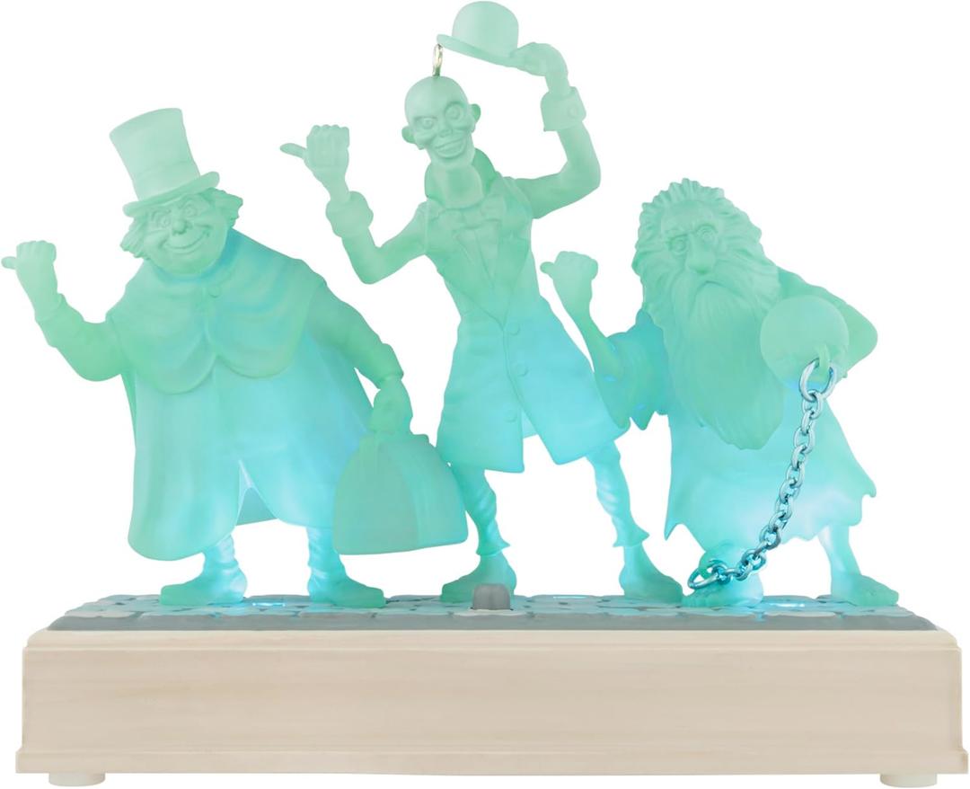 Hallmark Keepsake Christmas Ornament, Disney The Haunted Mansion Collection The Hitchhiking Ghosts with Light and Sound
