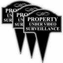 Property Under Video Surveillance Sign 10x14 Metal, 3-Pack