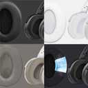 Replacement Ear Pads for Sennheiser HD 4.50BT, HD 4.50BTNC, HD 4.50SE, HD 4.40BT, HD 4.30G, HD 4.20S, HD 458BT, HD 450BT, HD 400S, HD 350BT, HD300, Headphones Ear Cushions Cups Covers (White)