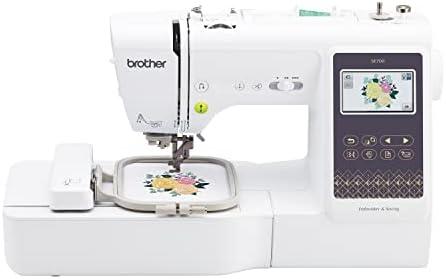 Brother SE700 Sewing and Embroidery Machine, Wireless LAN Connected, 135 Built-in Designs, 103 Built-in Stitches, Computerized, 4" x 4" Hoop Area, 3.7" Touchscreen Display, 8 Included Feet, White