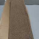Indoor Door Mat 24"x 60"(Rolled-Up, No Creases), Dirt Trapper and Absorbent Door Mats, Non-Slip Washable Entrance Mat, Low Profile Floor Mats for Front Back Door and Entryway, Light Brown