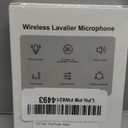 Wireless Lavalier Lapel Microphone for iPhone  Mini Bluetooth Mic with Reverb, Portable Clip-on Mic for Video Recording, Vlogging, Podcast, Interviews, TikTok, YouTube (Black)