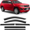 Voron Glass Tape-on Extra Durable Rain Guards for Jeep Grand Cherokee L 2021-2025, Window Deflectors, Vent Window Visors, 6 Pieces - 100421