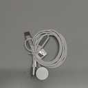 Travel Essentials for Apple Watch Charger, iPhone Charger, 3 in 2 Type C/ Lightning/ Magnetic Fast Charging Cable Docks, Multi Charging Cable Portable Designed for iWatch Series, iPhone 17-11, S26, Car-4FT