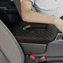 Zxiaochun Center Console Cover Compatible with 2019-2025 2026 Chevy Silverado/GMC Sierra Jump Seat Accessories, Middle Console Armrest Lid Leather Protective Cover(ONLY for Split Bench Seat Console)