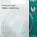 Power Gear White Duplex 4P4C in-Line Adapter, Extender for Home or Office, Ideal Used with Answering Machine, Modem, Fax Machine, 76570,1 Pack