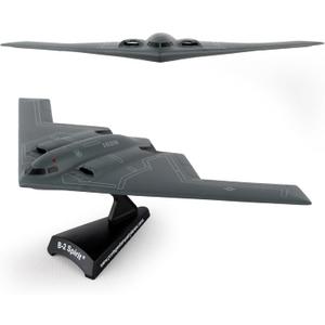 Postage Stamp USAF B-2 Spirit Stealth Bomber Die-Cast Model  1:280 Scale Long-Range Strategic Aircraft Replica with Display Stand, Highly Detailed, 3 L x 7.4 Wingspan, Adult Collectible Ages 14+