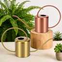 Plant Watering Can, 50 oz / 1500 ml Stainless Steel Metal - Modern Decorative with Long Spout for Indoor Potted Plants, Bonsai, Garden Flowers, Copper