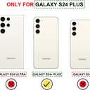 Compatible with Samsung Galaxy S24 Plus & S25 Plus Case Cute with Card Holder/Shockproof Slim Slot Wallet Phone Cover for Women for S24+ & S25+ / Astronaut Space Planets Spaceman Cosmo Galaxy