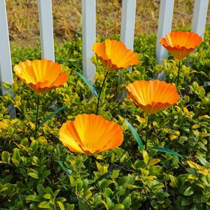 5 Pack Metal Flowers Garden Stake Decor for Outside 25. 2 Inch Metal Flowers Stakes Garden Decorations for Outdoor Yard Patio Lawn Porch Pathway