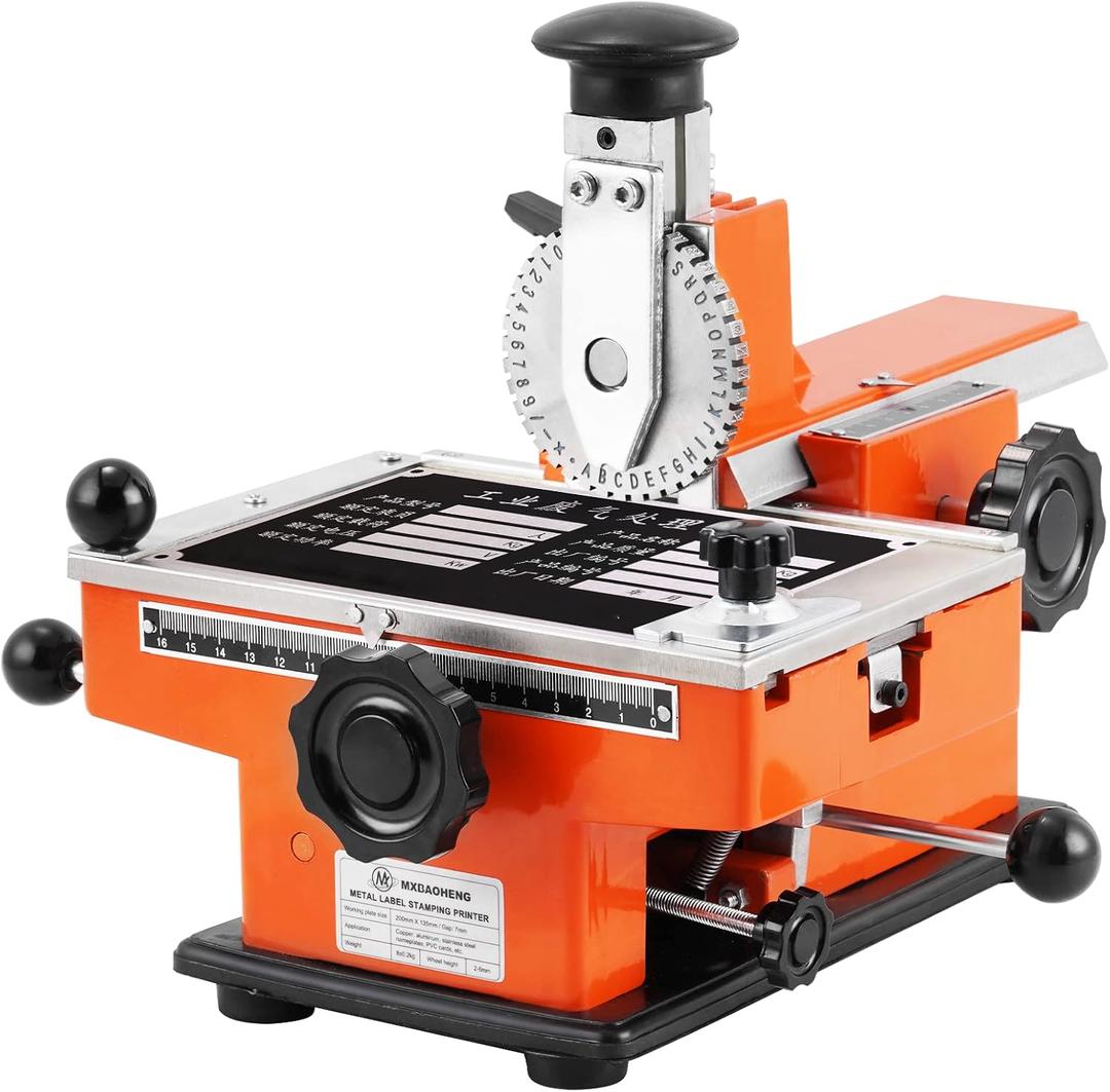 Manual Nameplate Metal Label Stamping Printer Machine Marking Machine for Metal (No.3 Codeword Plate)